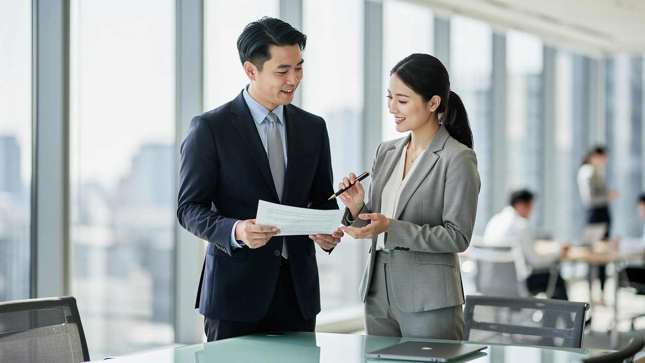 Business professionals collaborating on China operations