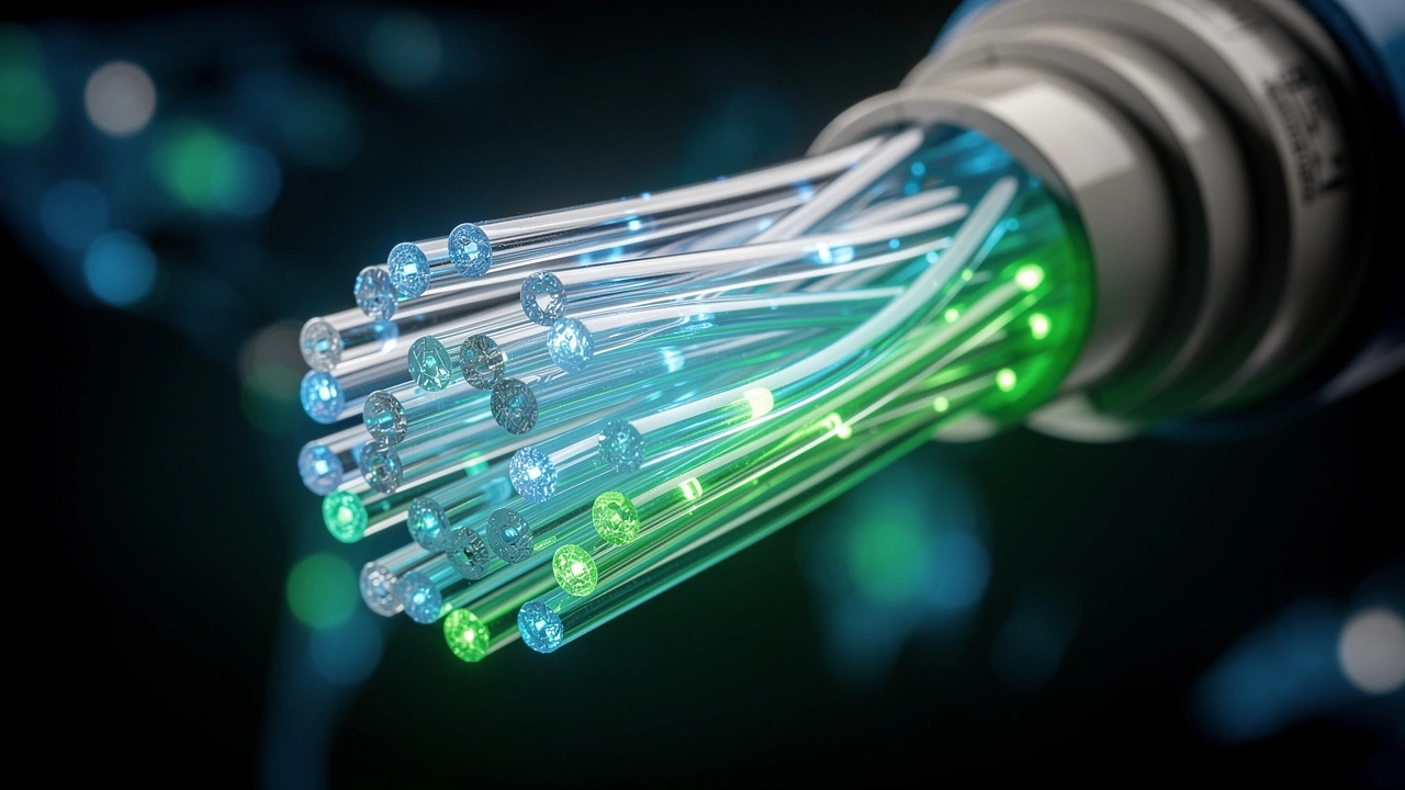 Fiber optic cables representing cross-border data transfers
