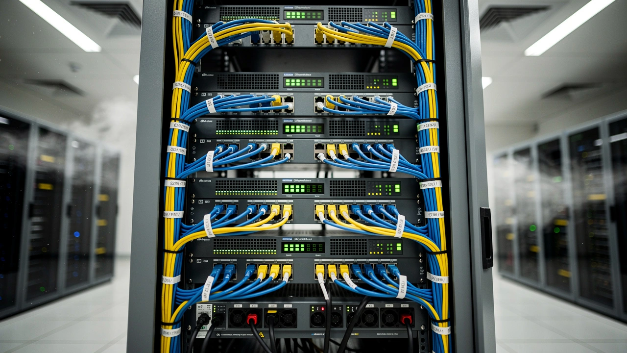 Redundant network equipment in server room