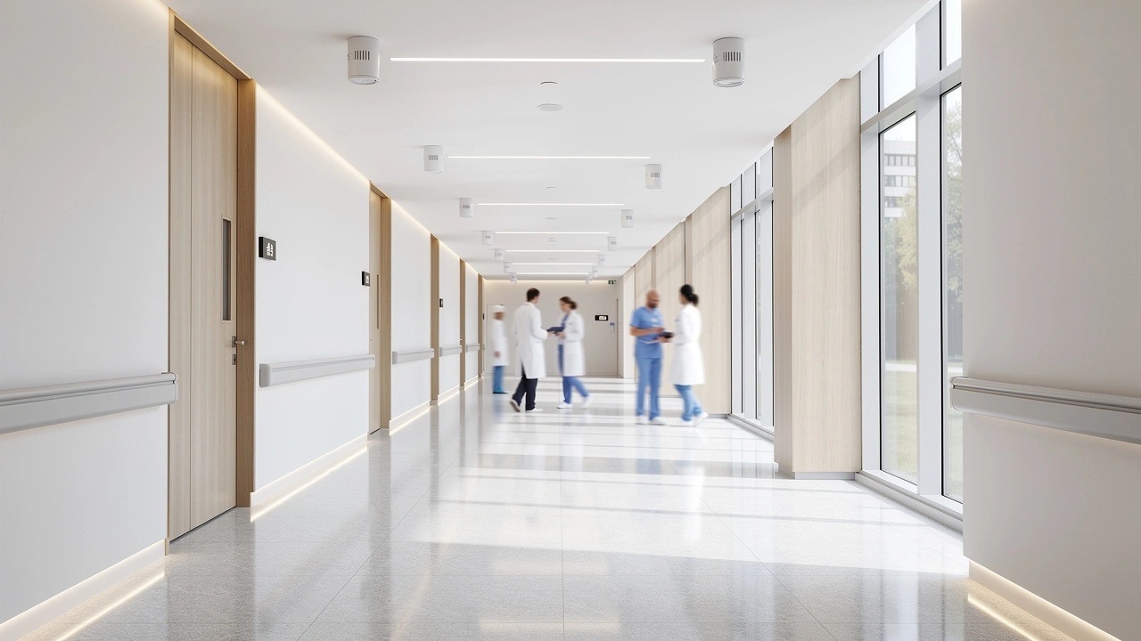 Modern healthcare facility IT infrastructure deployment