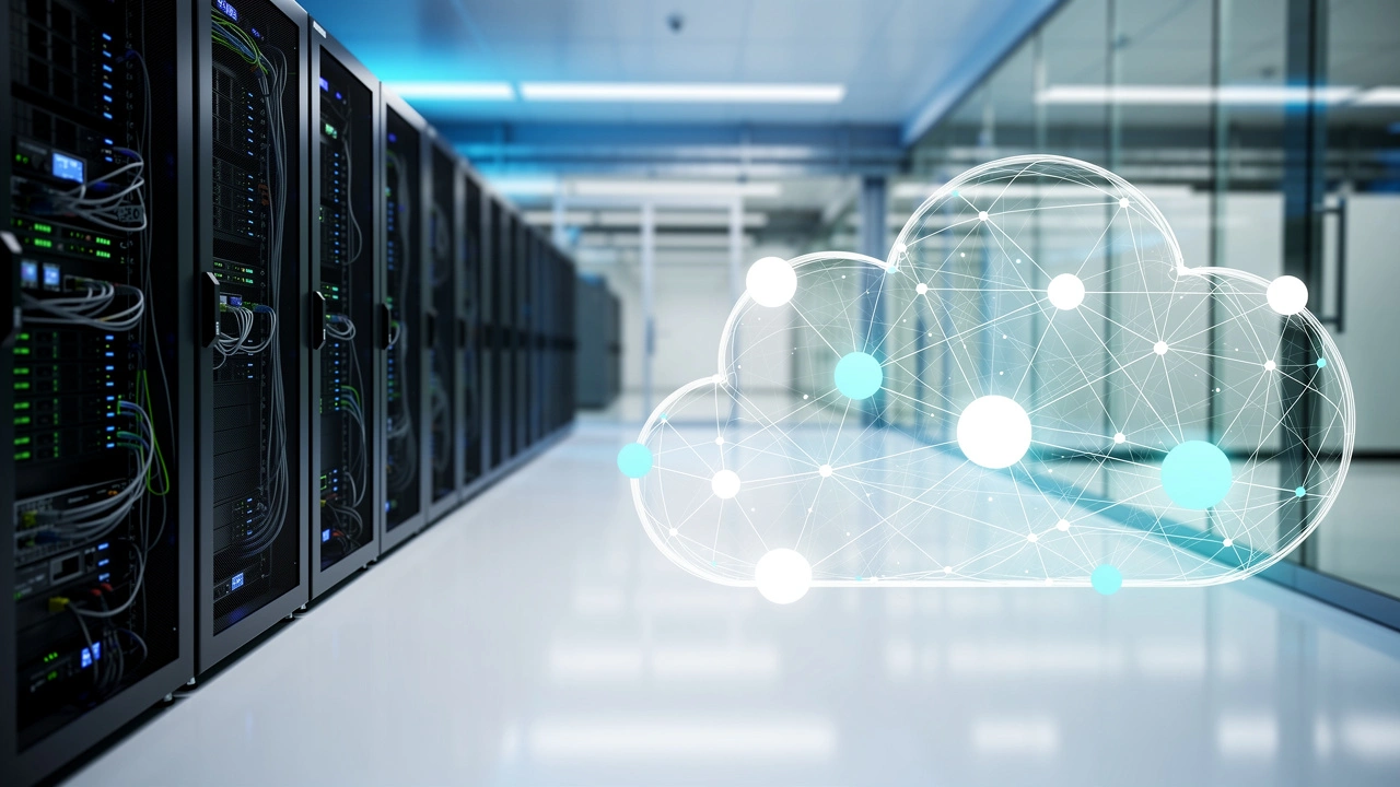 Hybrid cloud infrastructure balancing local data storage and global access