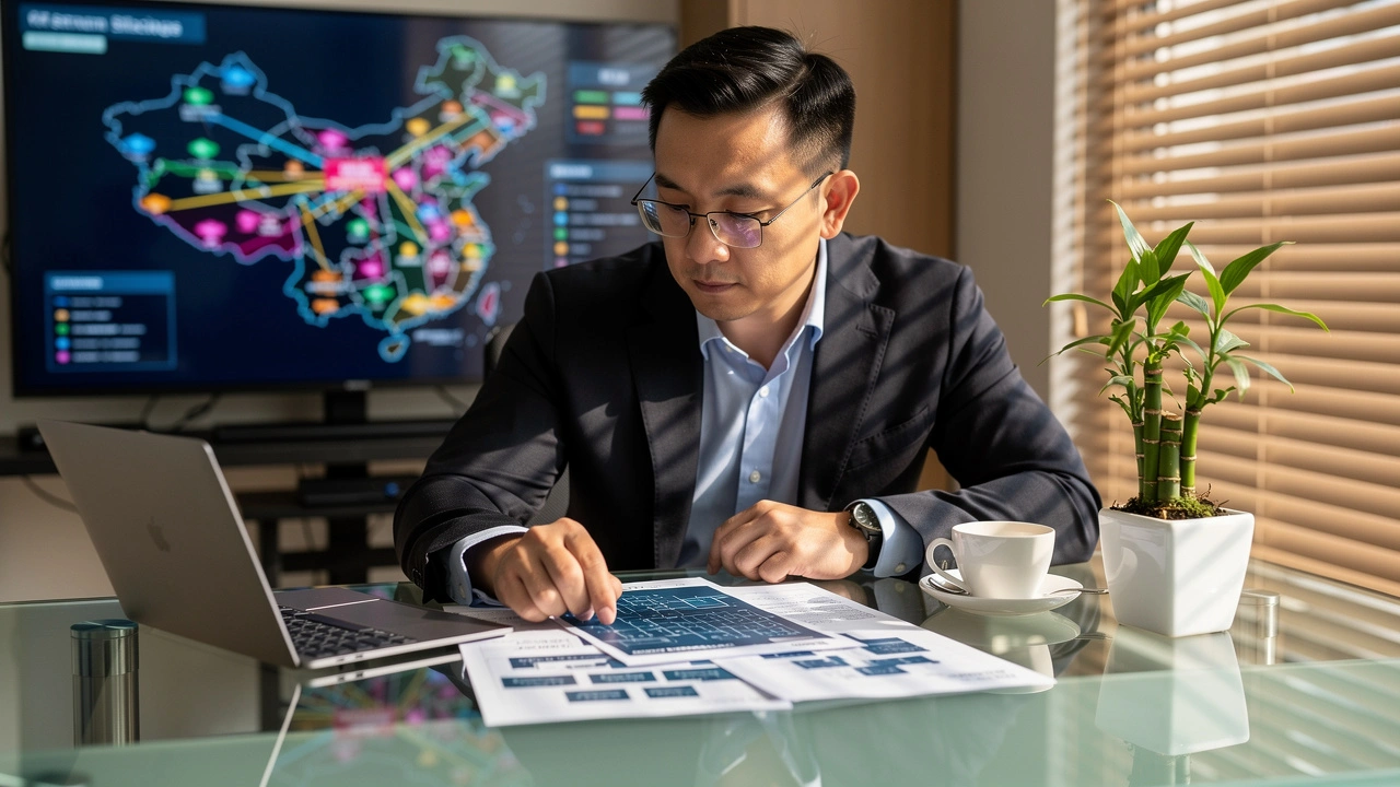 IT professional reviewing China cybersecurity compliance documents