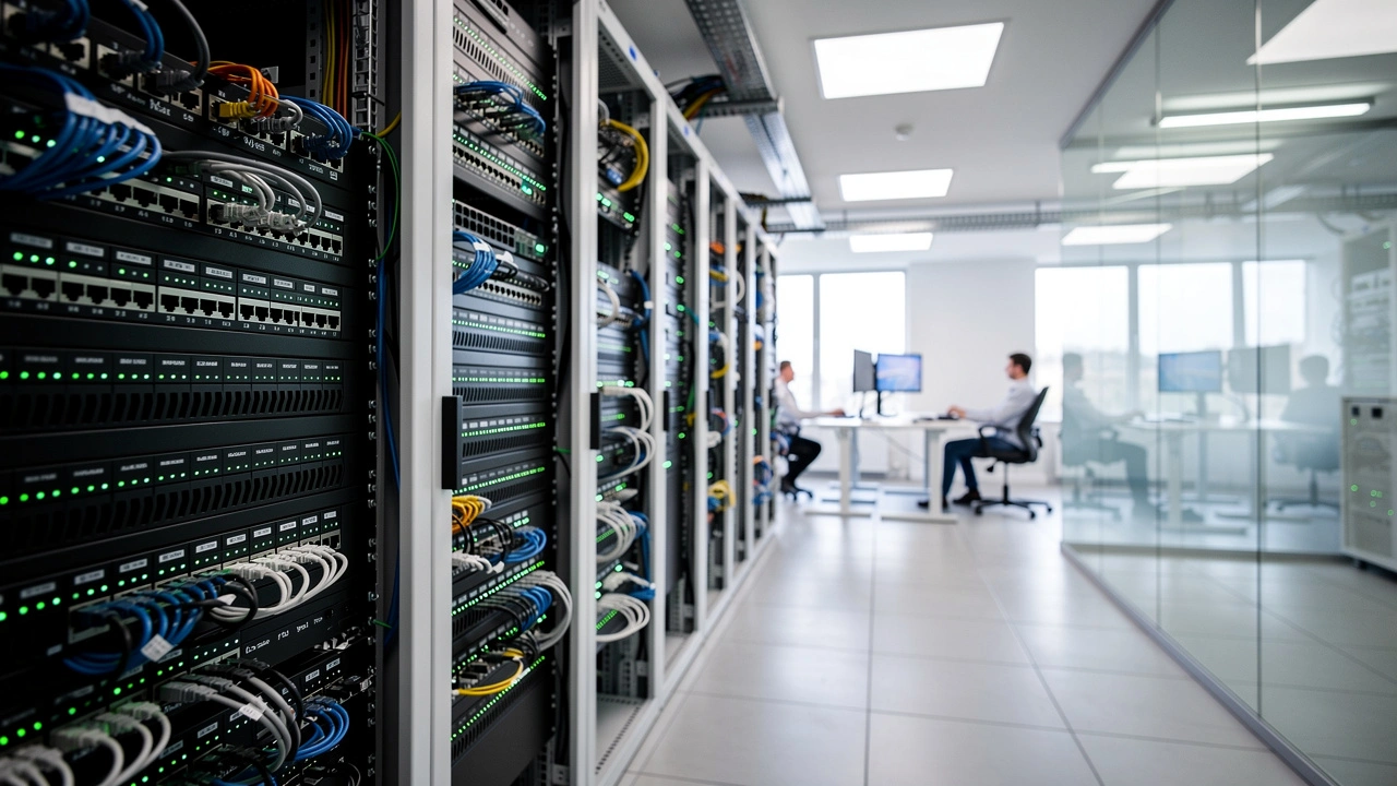 Clean enterprise network infrastructure supporting upgraded WiFi deployment