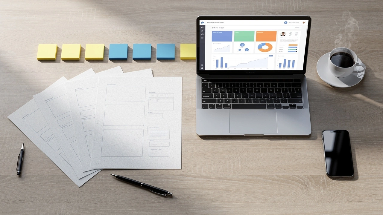 Organized desk workflow showing the ICP China license application process steps