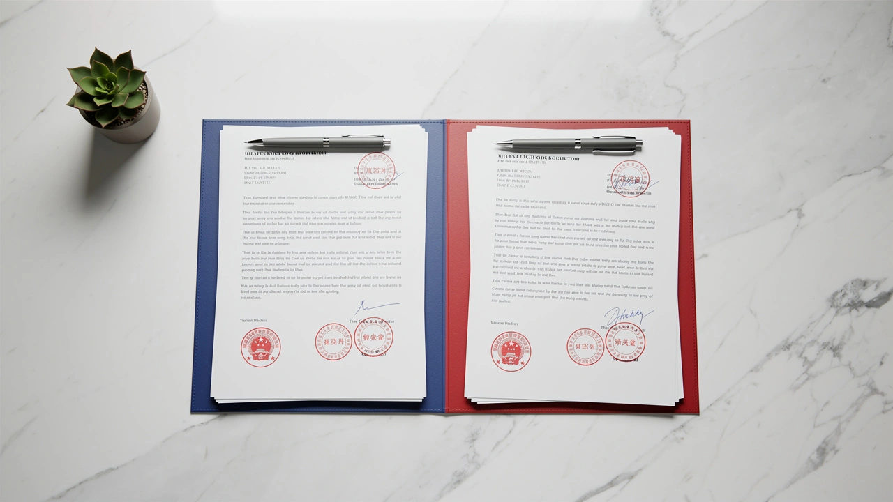 Two document folders representing ICP Filing and ICP Commercial License pathways