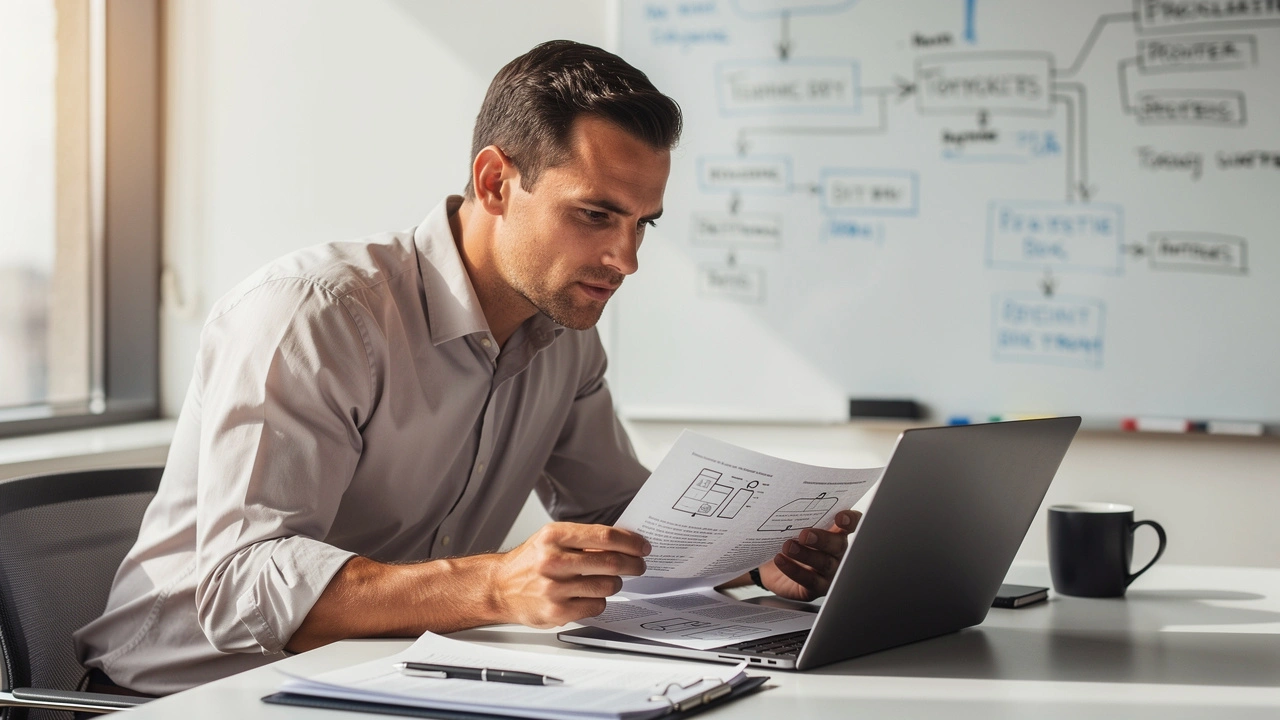 IT engineer reviewing documents highlighting hiring costs and risks