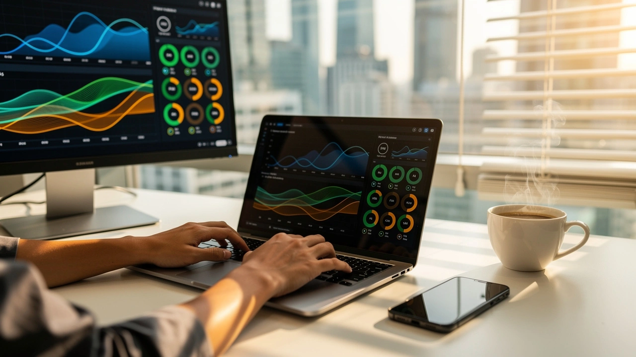 IT manager monitoring network systems at Shanghai workstation