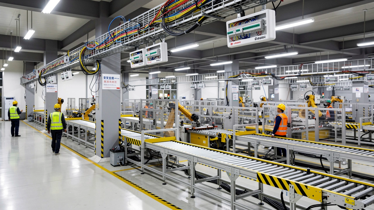 Modern manufacturing plant with managed IT infrastructure support
