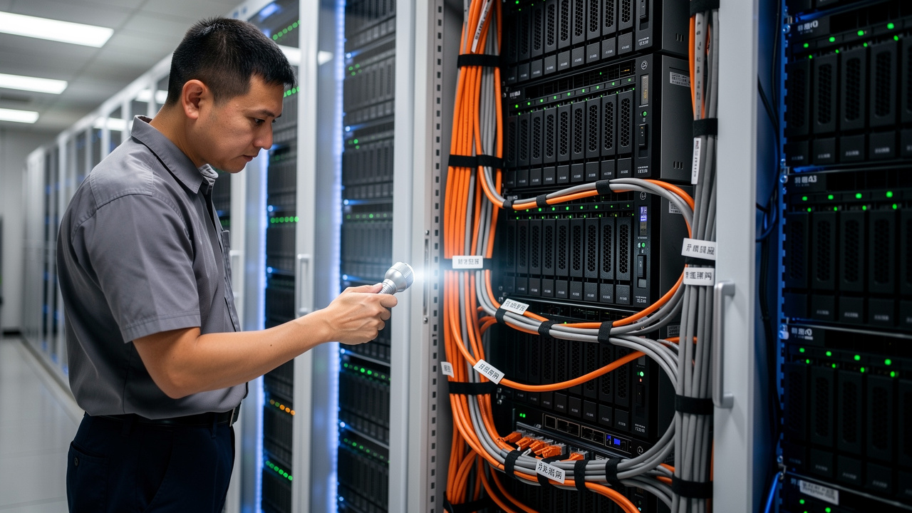 NAS backup storage hardware inside a China data center