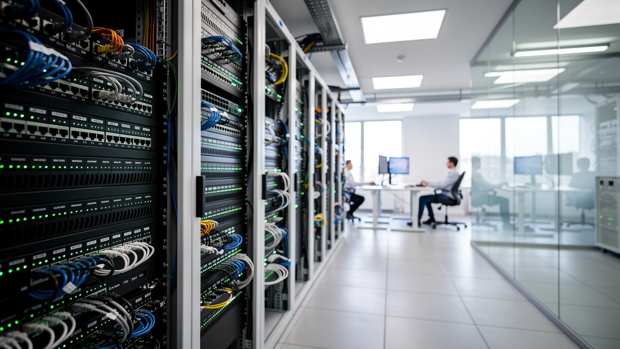 Clean enterprise network infrastructure supporting upgraded WiFi deployment