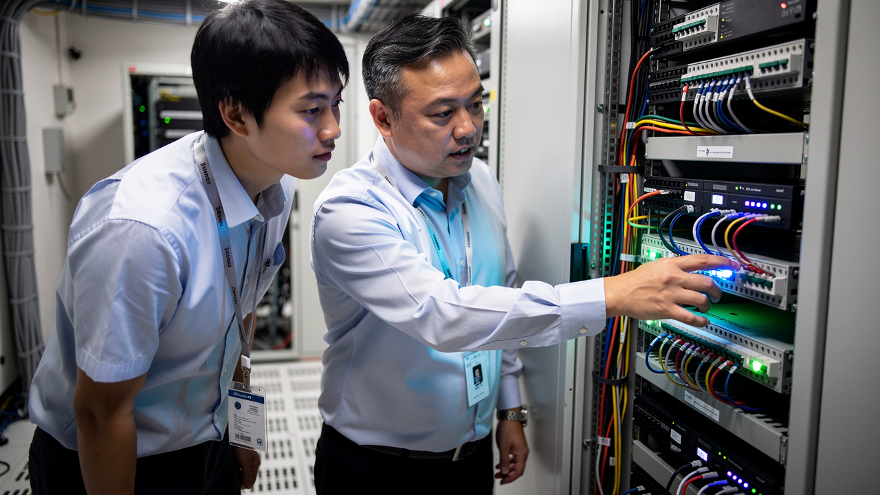 Senior IT engineer training local China team on server management