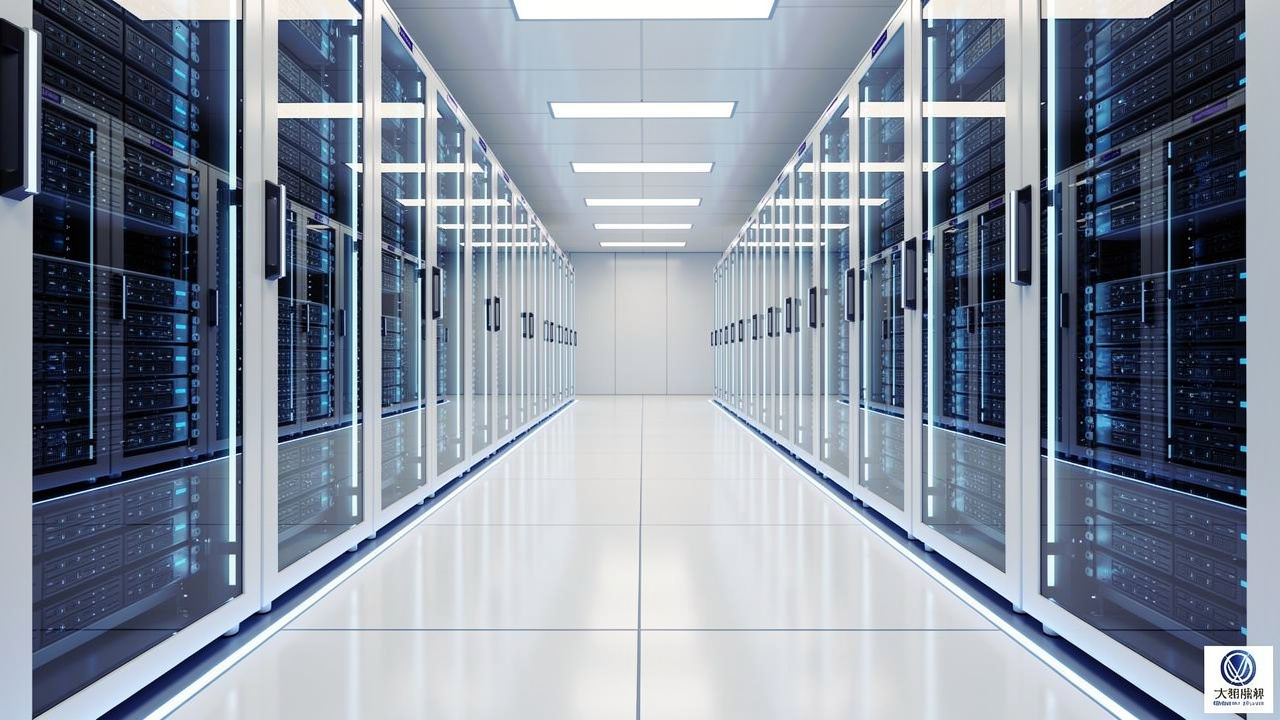 Large-scale Chinese cloud data center with rows of servers