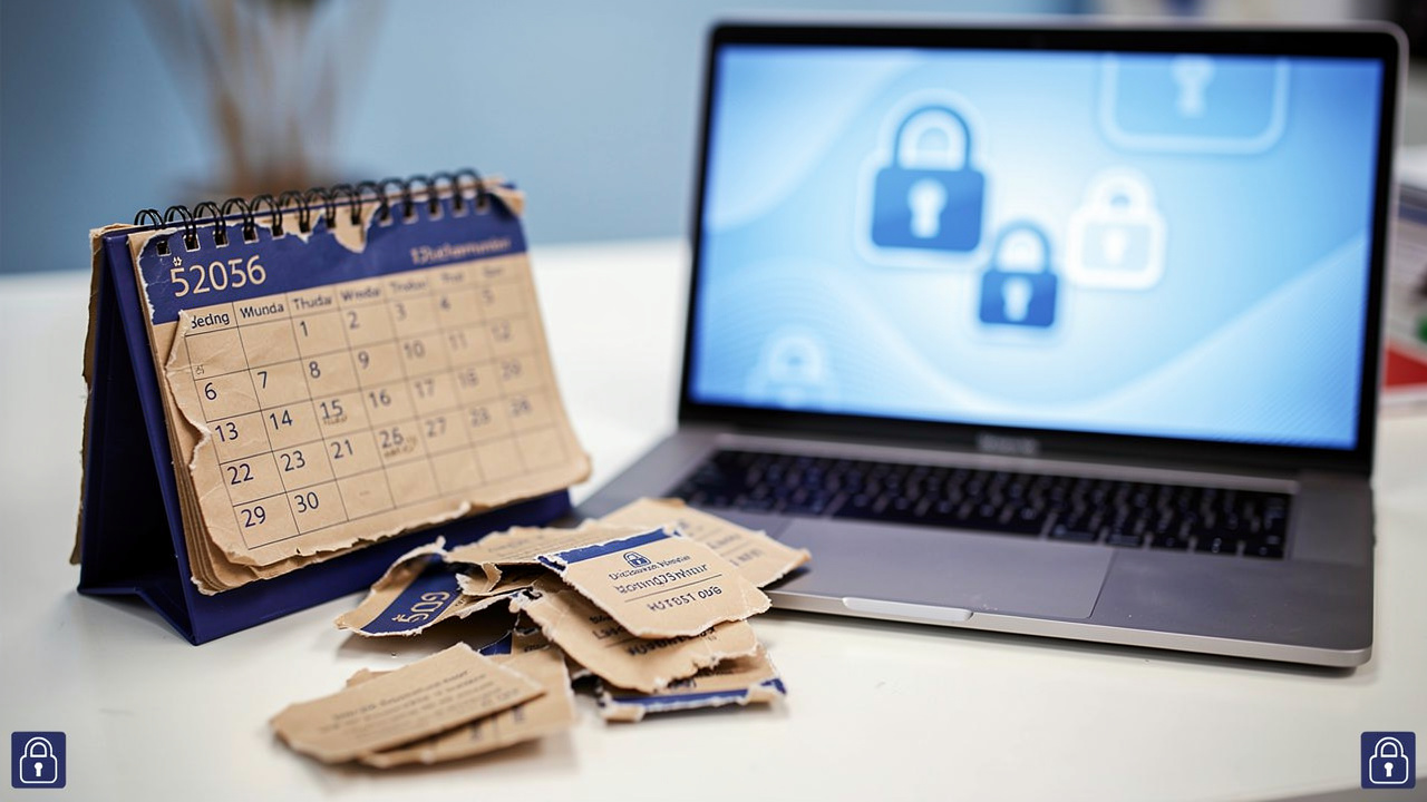Calendar pages symbolizing shrinking certificate renewal timeline