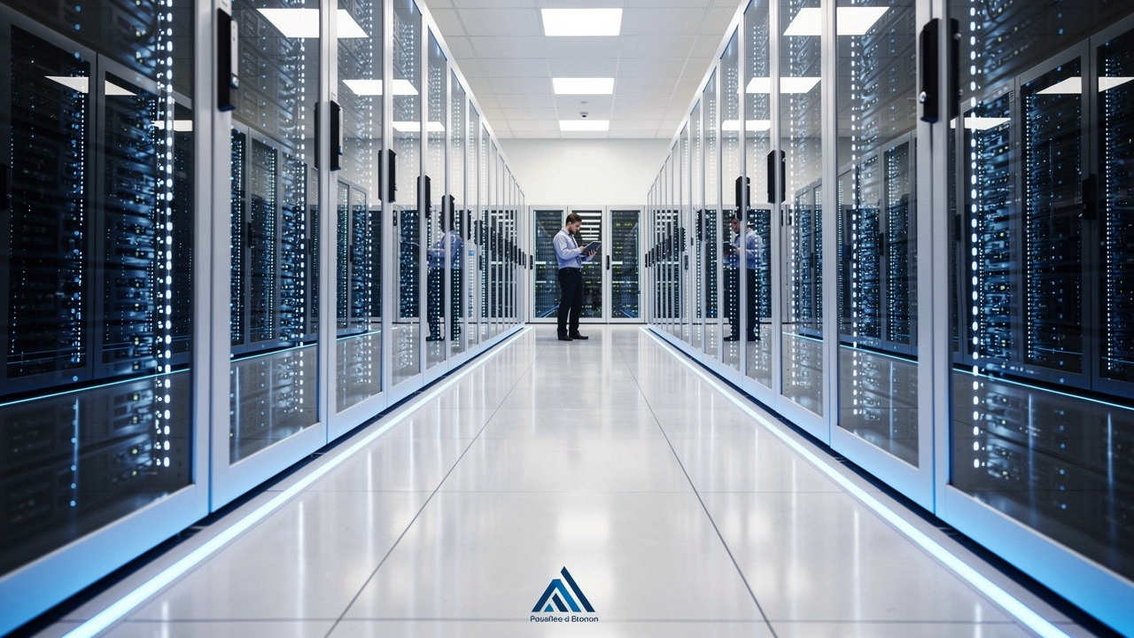 Server room representing digital certificate infrastructure