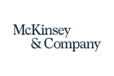 The image shows the McKinsey & Company logo with the company name in dark blue serif font on a transparent background. The image shows the McKinsey & Company logo with the company name in dark blue serif font on a transparent background.